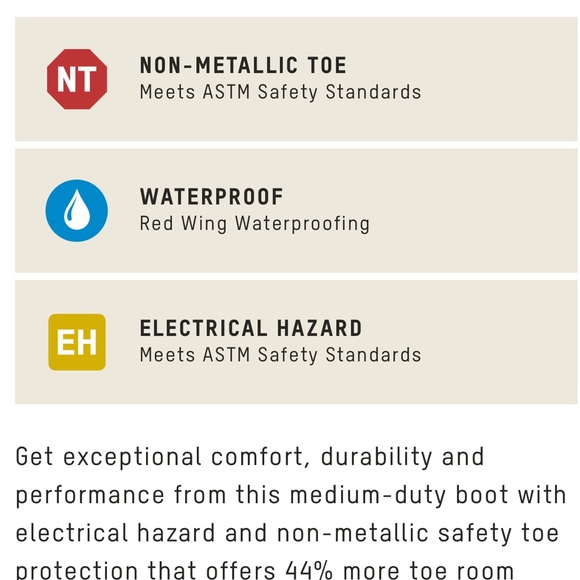 Red Wing King Toe waterproof safety toe boot - Picture 3 of 4